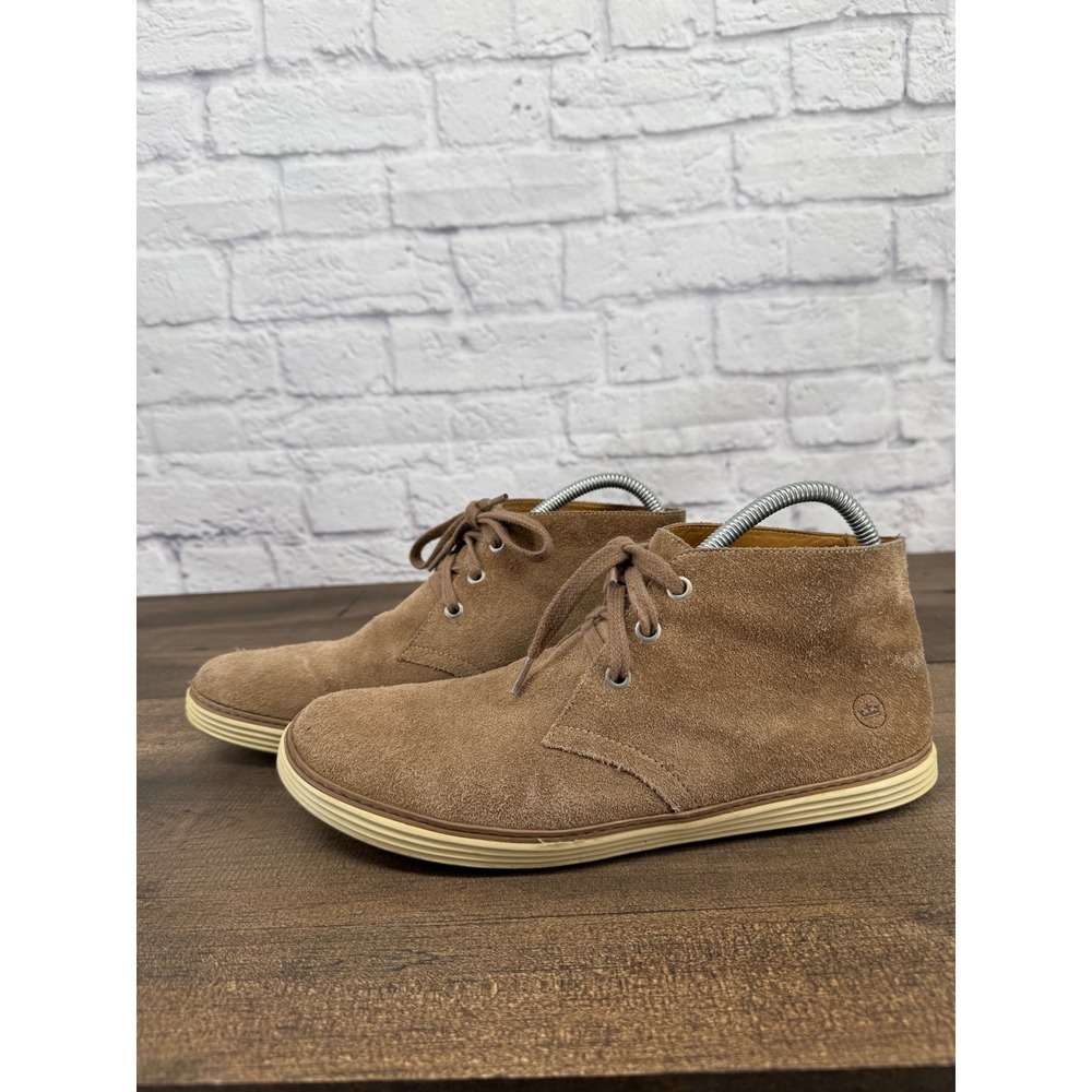 Peter Millar Mens Suede Chukka Boots Brown Lace Up Casual Shoes Sz 8.5 Classic